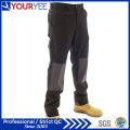 Pantalones de trabajo negro por encargo para hombres con almohadilla de rodilla (YWP112)